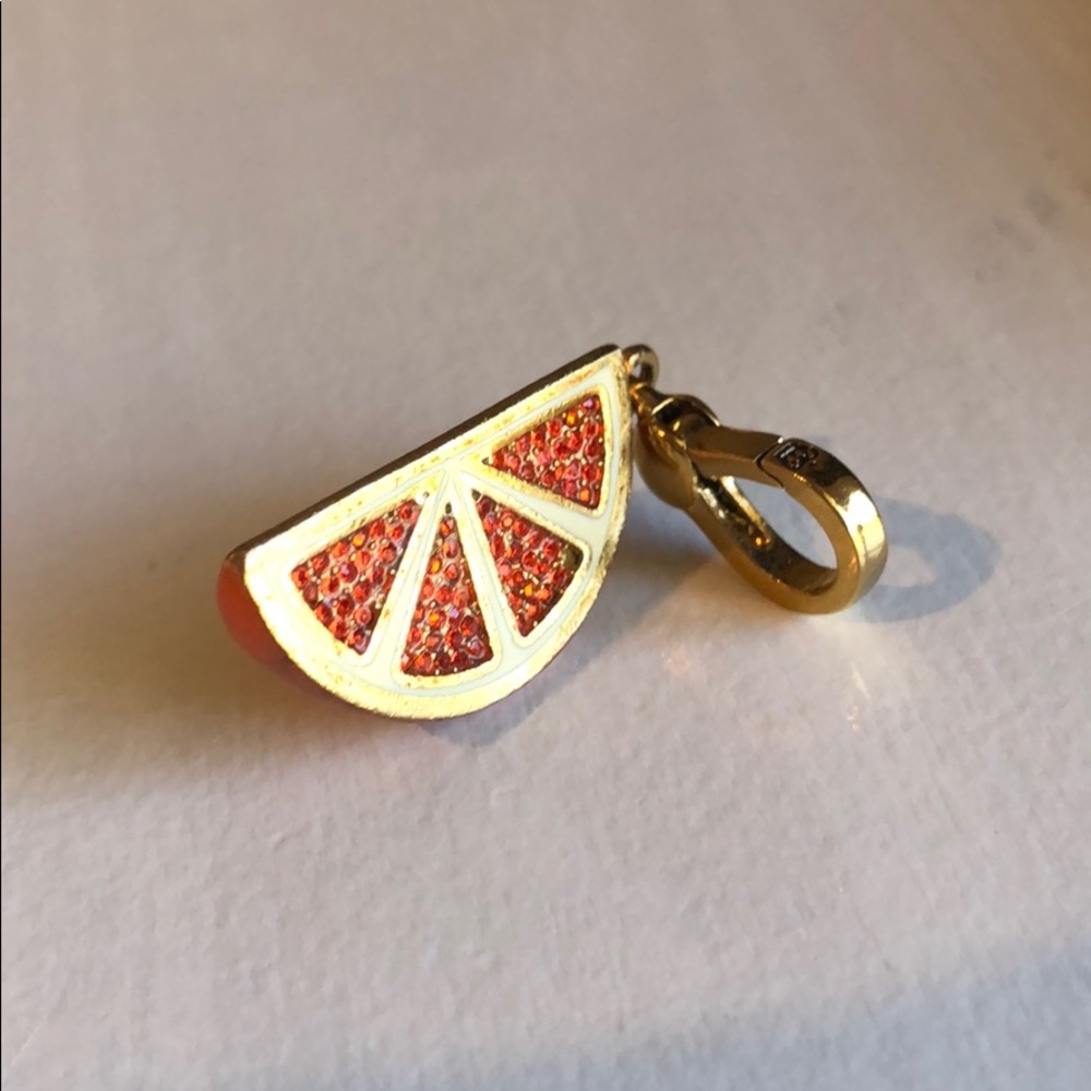 JUICY COUTURE GOLD TONE ORANGE 🍊 SLICE CHARM NWOT